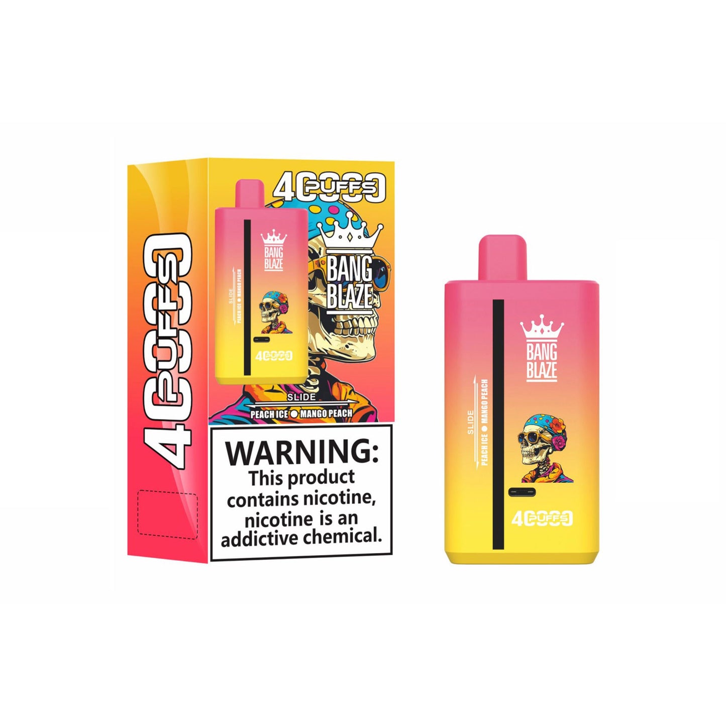 Vaper 40k Mango peach apricot/ White gummics