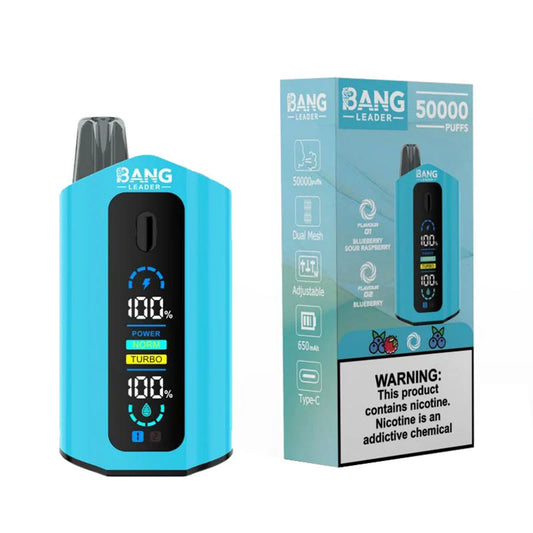 VAPE BANG LEADER 50K BLUEBERRY SOUR RASPBERRY/BLUEBERRY